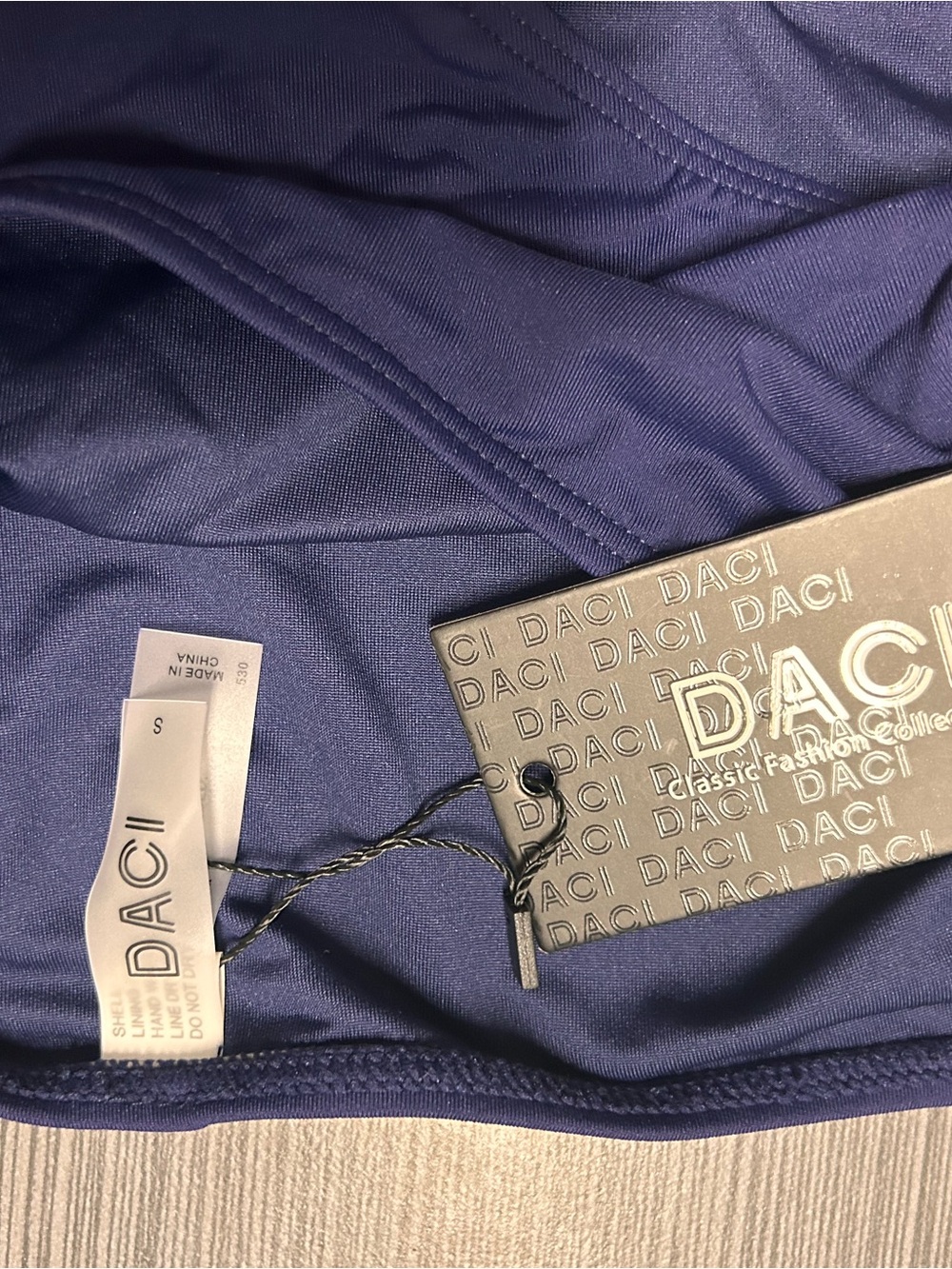 Daci Navy Bikini Bottom NWT - Picture 2 of 3